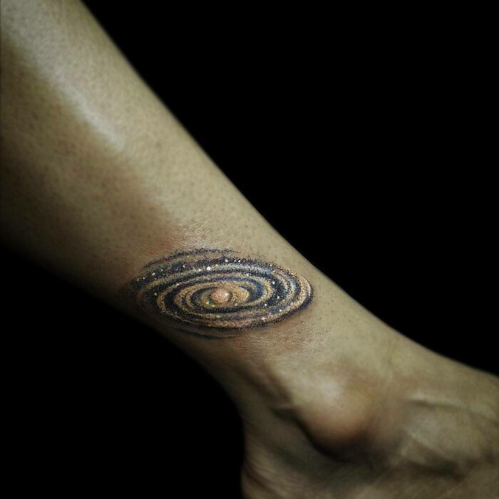 cool first tattoo ideas - a galaxy