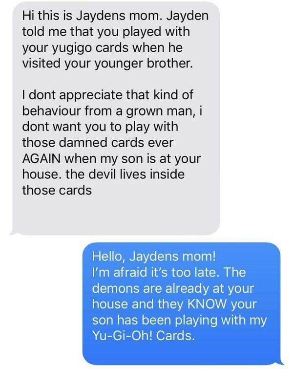 cringe-worthy parent - Hello, Jayden's mom. I'm afraid it's too late.
