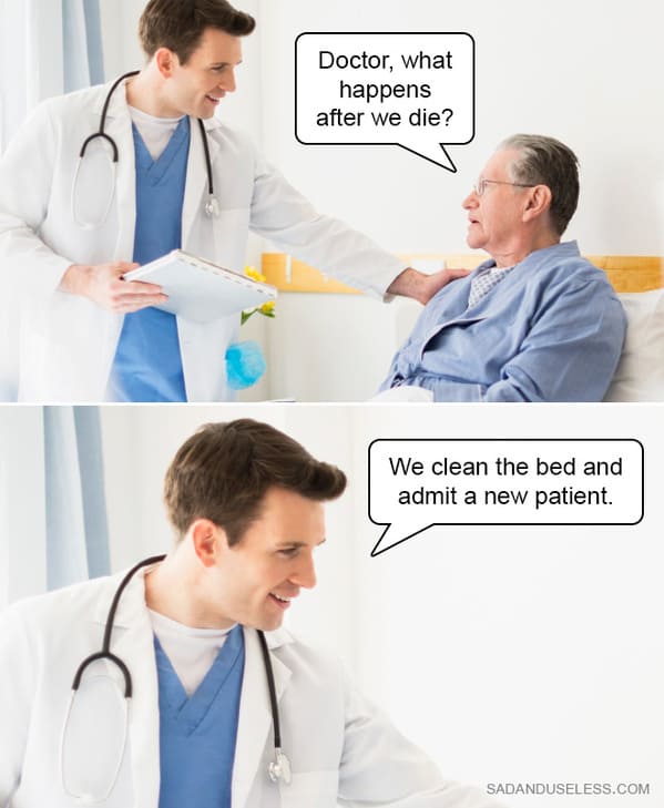 dark humor memes - what happens when we die