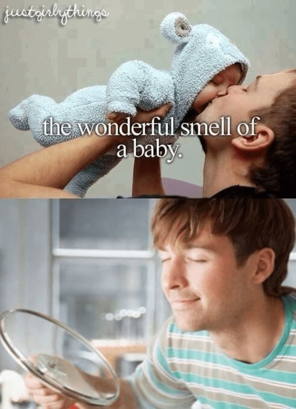 dark humor memes - smell of a baby