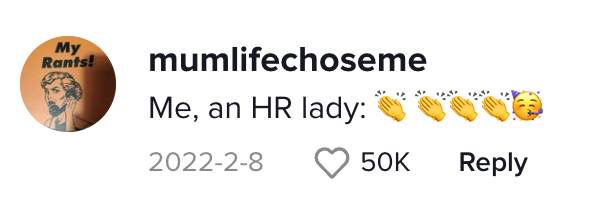 worker advocates for self tiktok - me, an HR lady