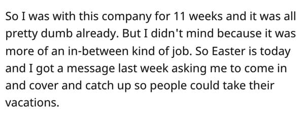 Ex-Boss's Desperate Texts To Employee They Fired, To Cover Shifts, Leads To Epic Fail - Jarastyle