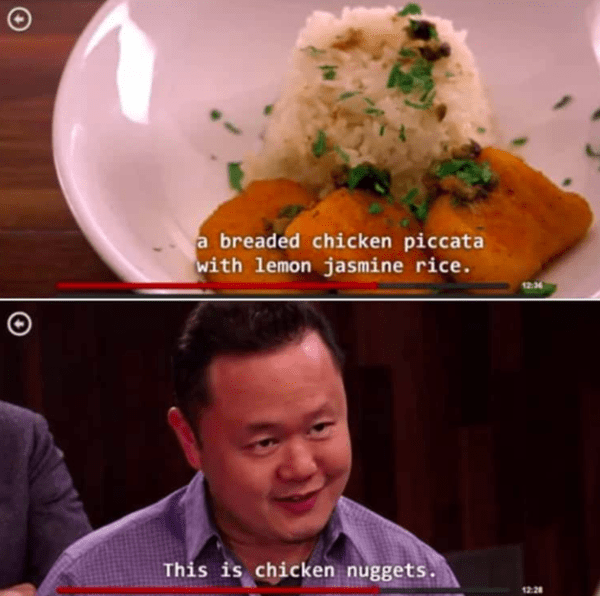 food network meme - this is chicken nuggets