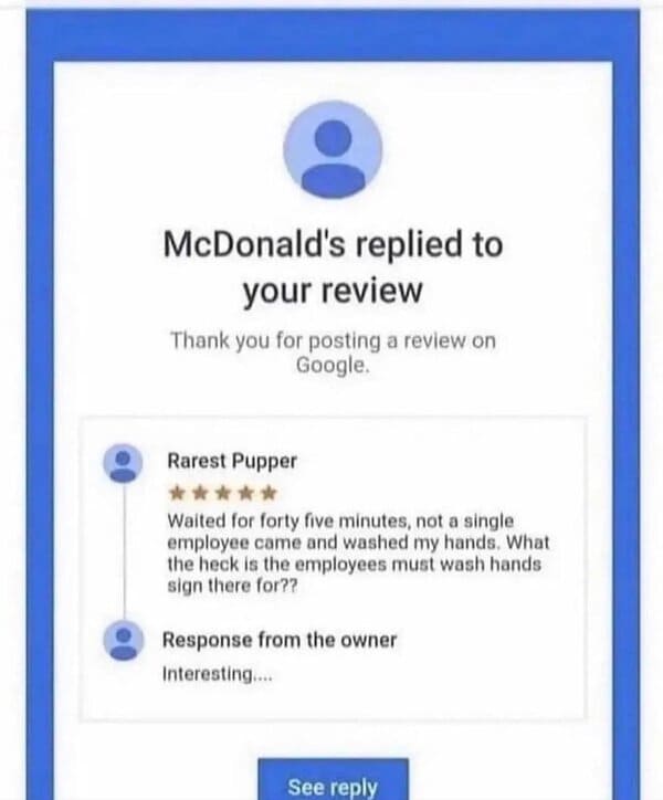 funny review - funny mcdonald's review