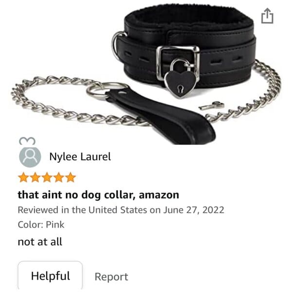 funny review - that's not a dog collar