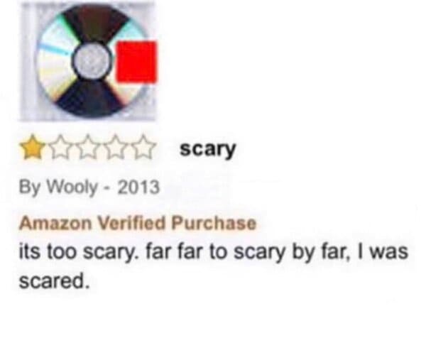 funny review - too scary review