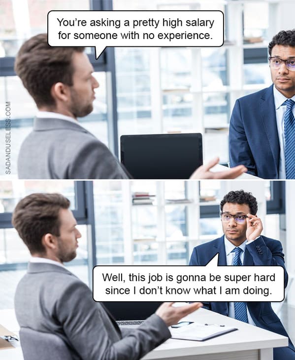job interview memes - i don't know what I'm doing