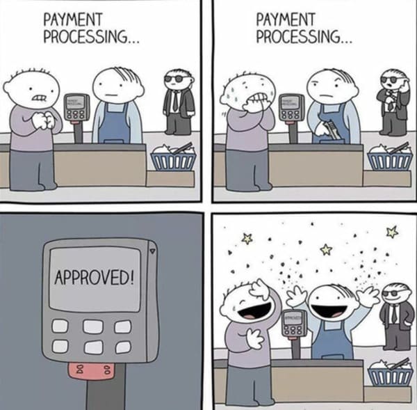 money meme - payment processing