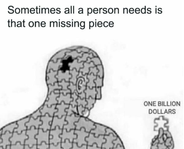 money meme - the missing piece