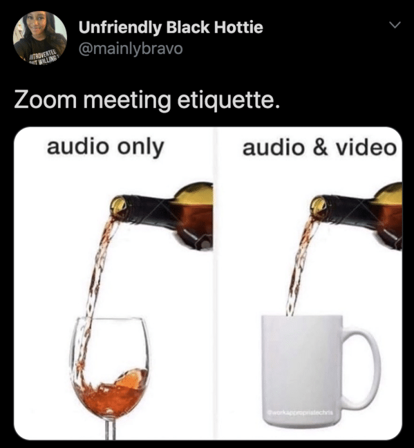 zoom meme - zoom meeting etiquette