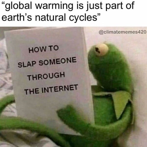 earth day memes - kermit the frog reading