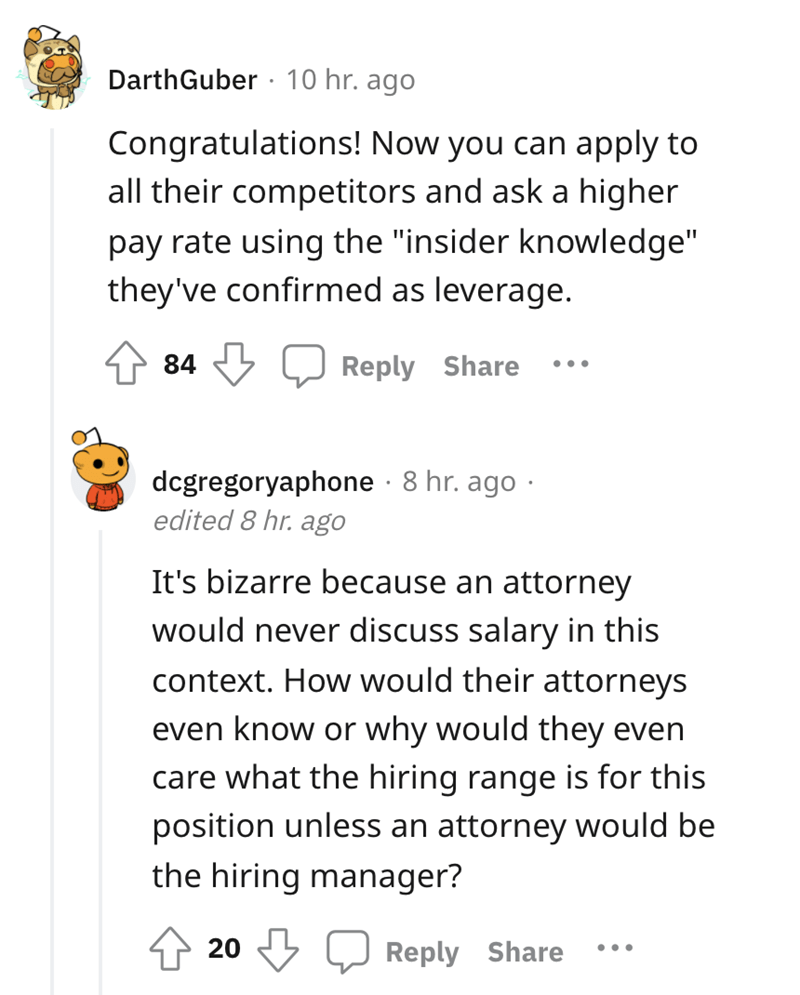 lawyers call about applicants cover letter - congratulations!