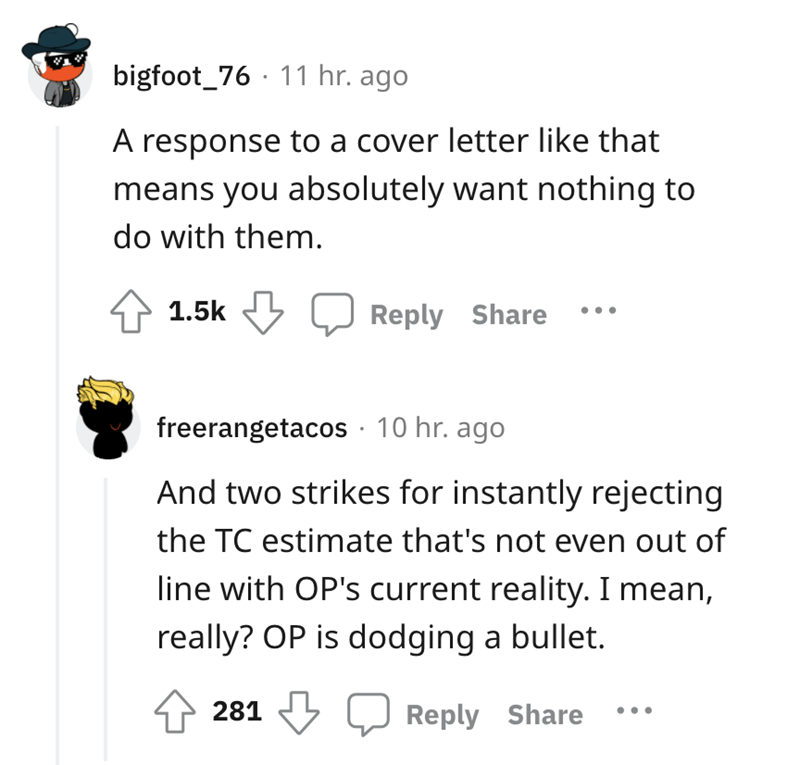 lawyers call about applicants cover letter - a response to a cover letter that means you want absolutely nothing to do with them 