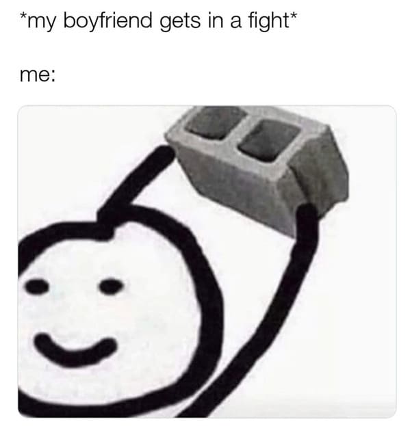 wholesome relationship memes - hat my boyfriend gets fight