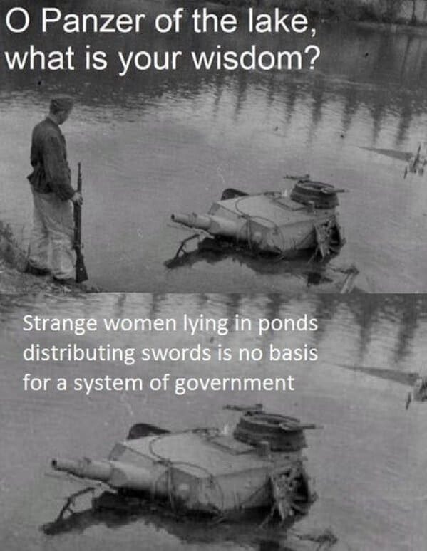history memes funny - panzer tank in water