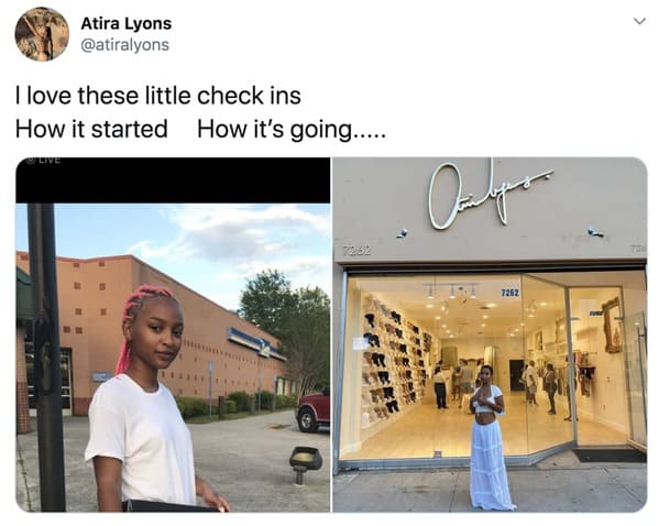 wholesome how it started vs how it's going memes - person standing in front of store