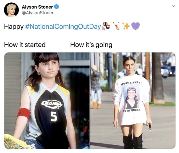 wholesome how it started vs how it's going memes - national coming out day