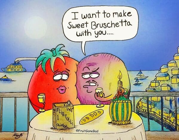 funny inappropriate comics - fruit gone bad - i want to make sweet bruschetta with you