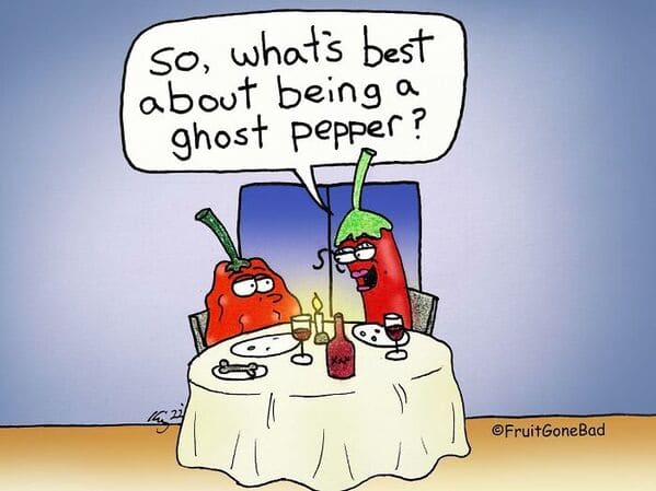 funny inappropriate comics - fruit gone bad - so whats best about being a ghost pepper