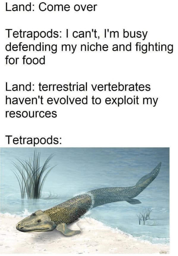 earth day memes - tetrapods