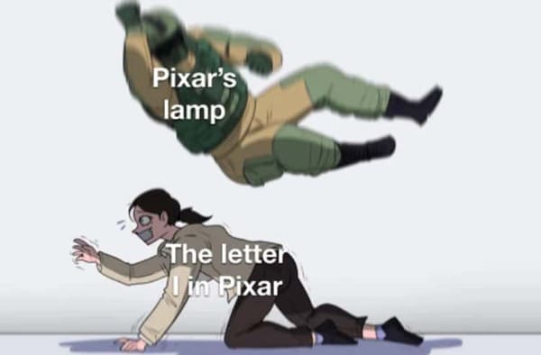 pixar meme - pixar's lamp