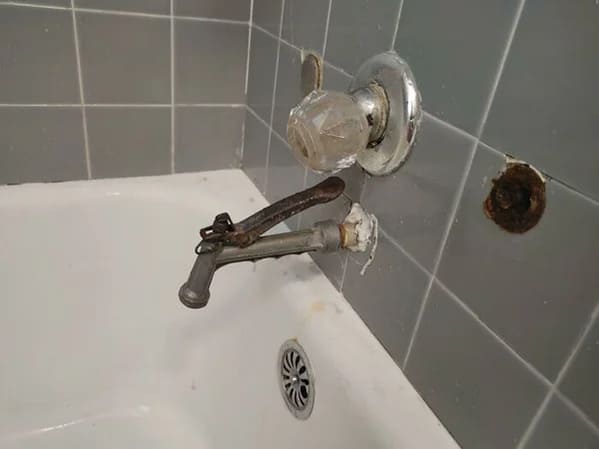 plumbing fails - shower faucet