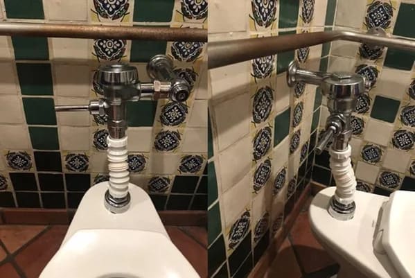 plumbing fails - toilet pipe