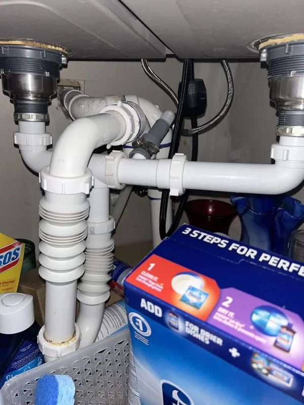 plumbing fails - sink pipes