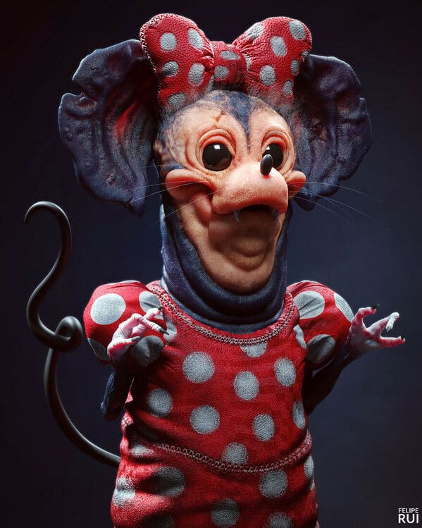 Felipe Rui Fernandez Cartoons - Minnie Mouse