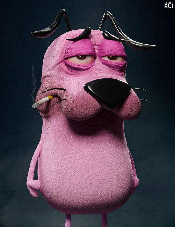 Felipe Rui Fernandez Cartoons - Courage The Cowardly Dog