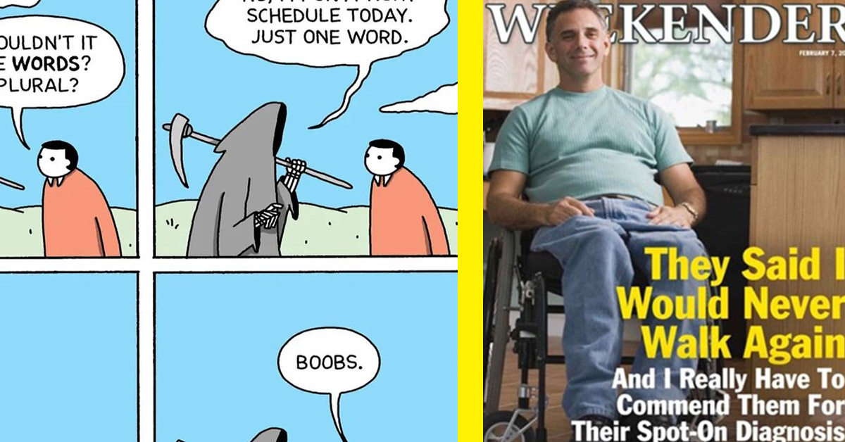 dark humor memes - guy in a wheelchair they said i would never walk again - 4-panel comic death last words