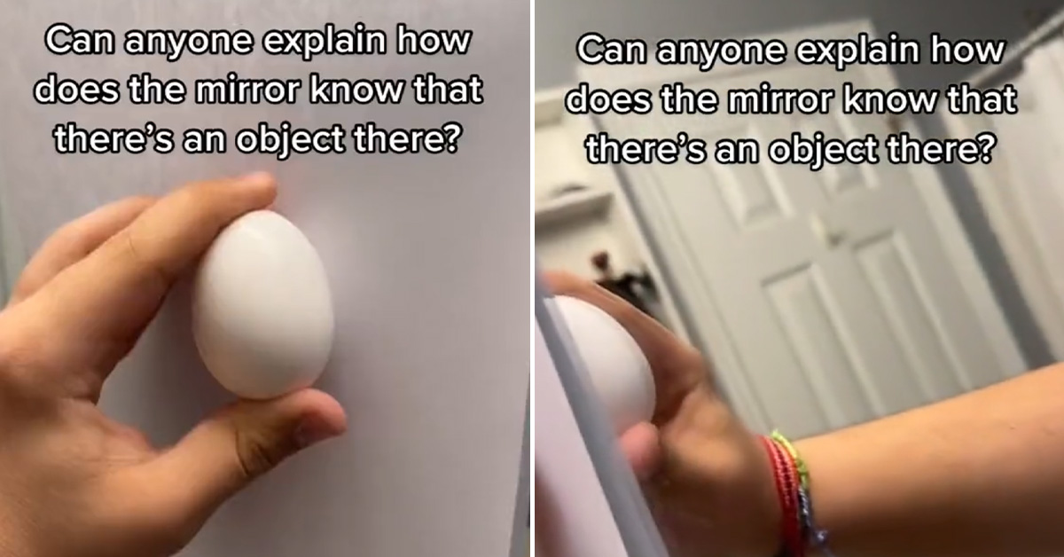 Viral Paper Egg Mirror Trick Puzzles TikTok Viewers