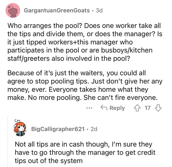 Manager Illegally Participates In Tip Pool Despite Making $1000 A Week While Employees Struggle To Make Ends Meet - Jarastyle