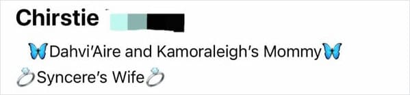 unique baby names - tragedeigh - dahvi'aie and kamoraleigh's mommy synceres wife