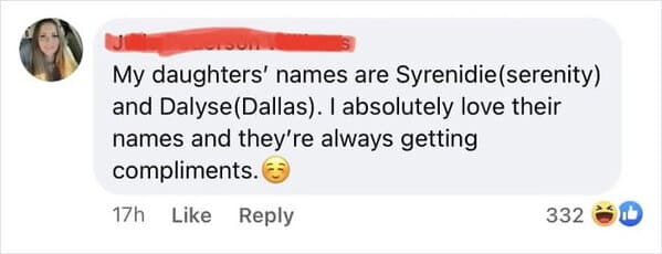 unique baby names - tragedeigh - syrenidie and dalyse
