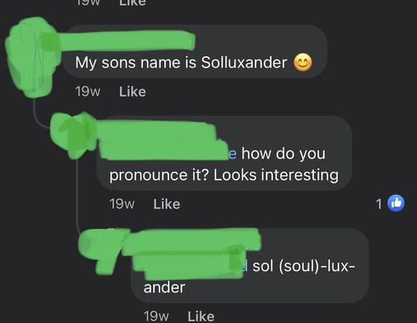 unique baby names - tragedeigh - soulluxander