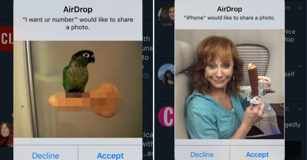 Funny Airdrops From Strangers
