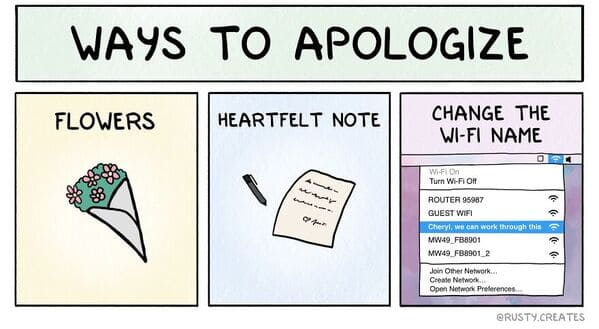 twist ending comics rusty epstein - ways to apologize
