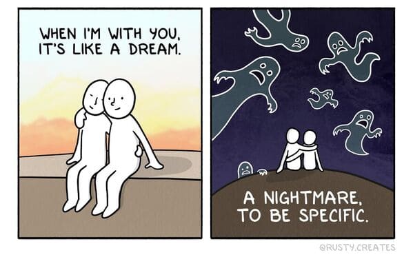 twist ending comics rusty epstein - being with you like a dream nightmare