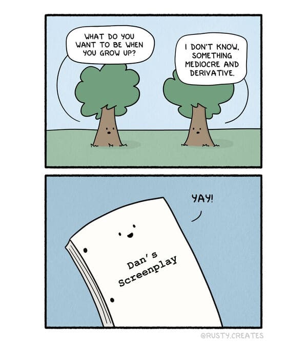 twist ending comics rusty epstein - trees talking to each other