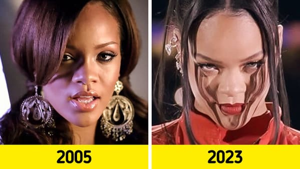first music video vs latest - Rihanna