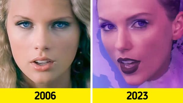 first music video vs latest - Taylor Swift