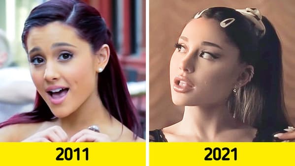 first music video vs latest - Ariana Grande