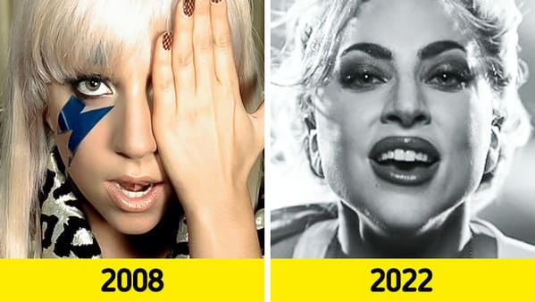 first music video vs latest - Lady Gaga
