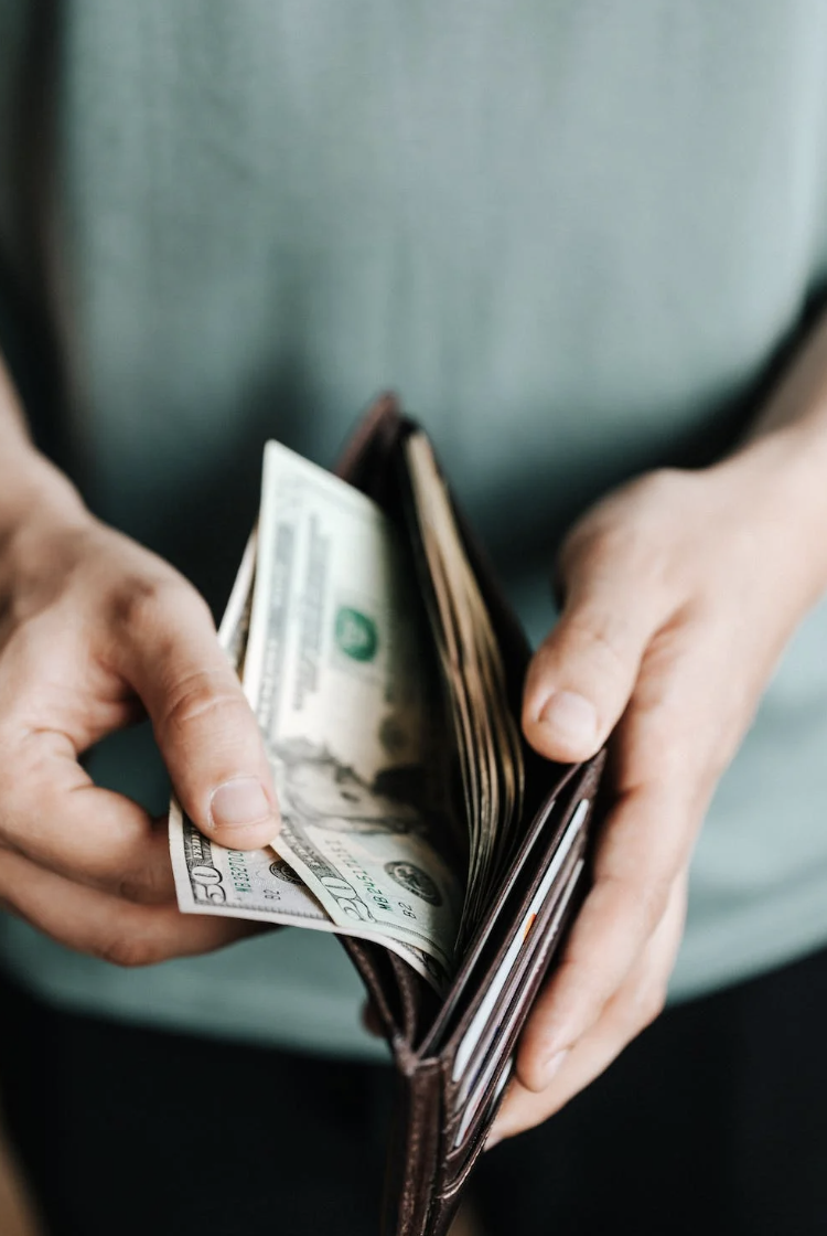fair pay conversation - money in wallet