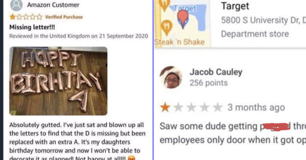 Funny Bad Online Shopping Reviews