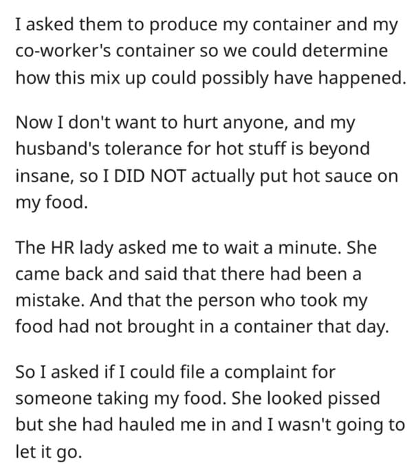 Coworker's Spicy Food Theft Revenge Plan Takes Unexpected Turn As They Accidentally Self-Report - Jarastyle