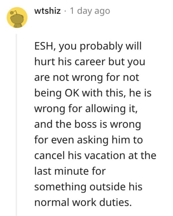 Boss Makes Woman's Boyfriend Cancel Pre-Planned Vacation, So She Demands Boss Reimburse Her For Trip - Jarastyle