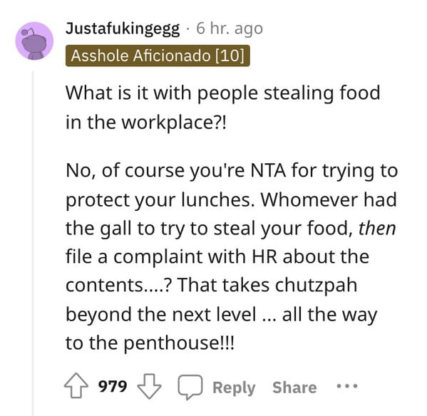 Coworker's Spicy Food Theft Revenge Plan Takes Unexpected Turn As They Accidentally Self-Report - Jarastyle