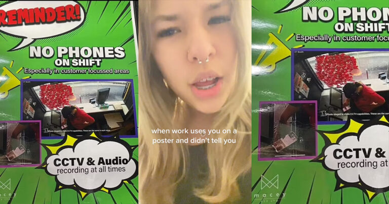 McDonald’s Uses Picture Of Teen Employee On PSA Poster To Warn Other Employees About Phone Use